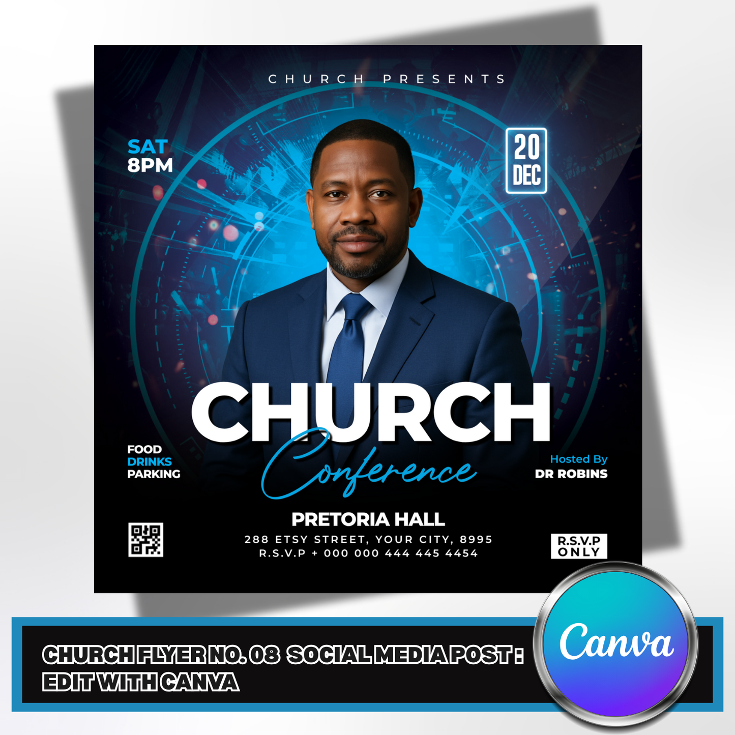 Church Social Media Post No. 08 – Editable Canva Template