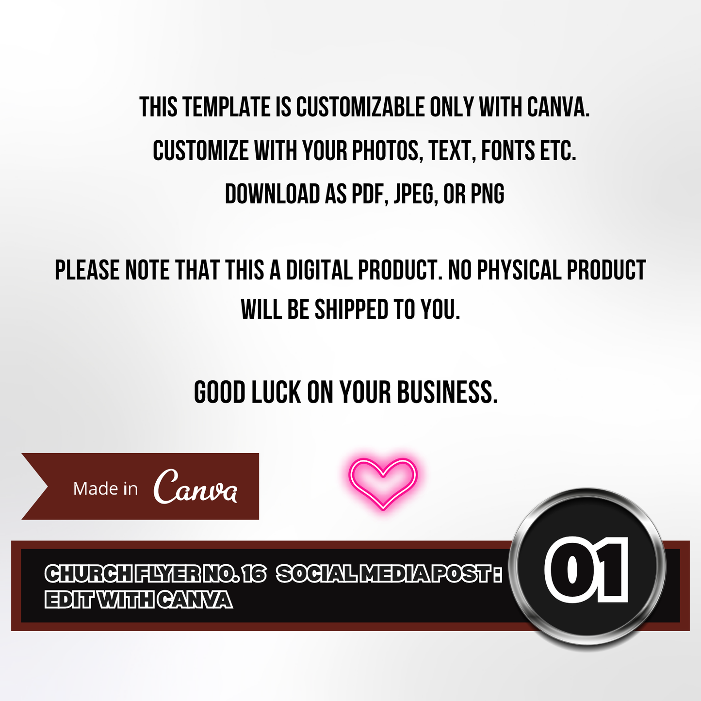 Church Social Media Post No. 16 – Editable Canva Template