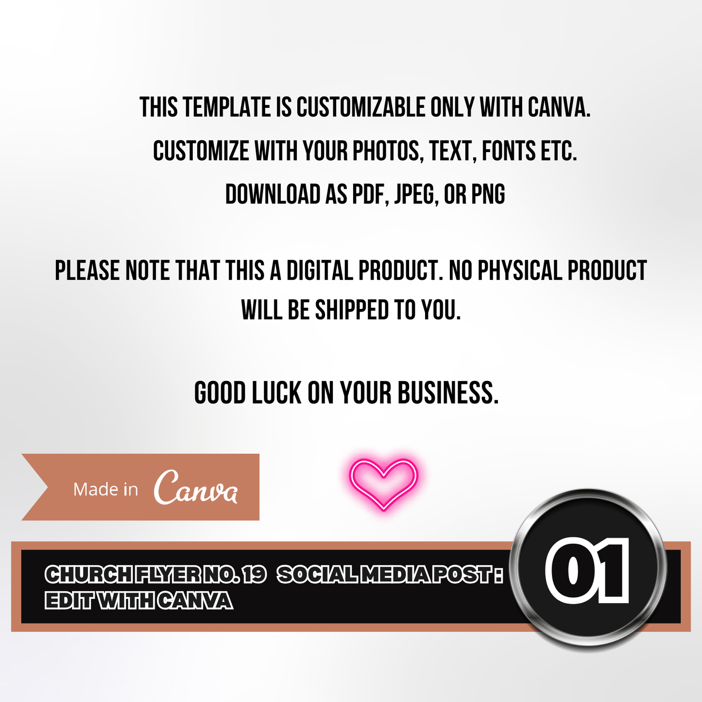Church Social Media Post No. 19 – Editable Canva Template