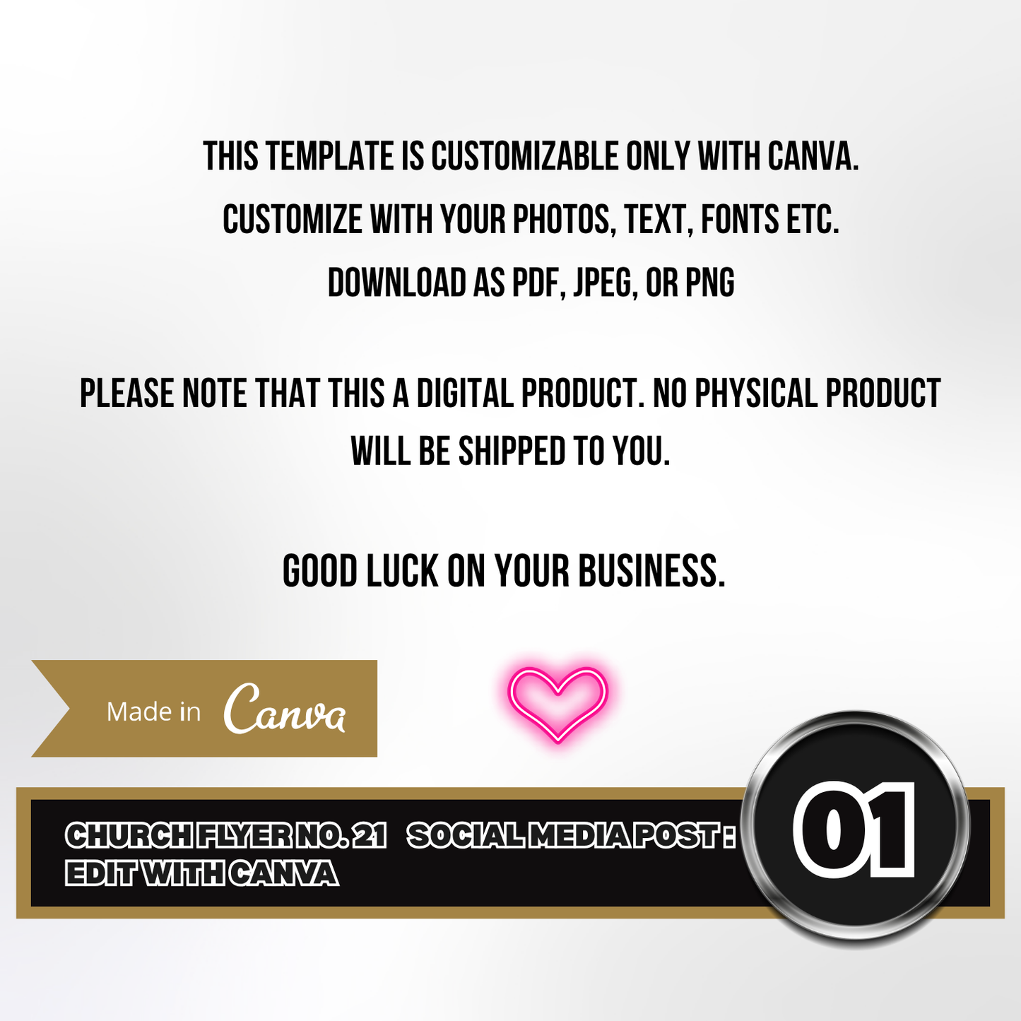 Church Social Media Post No. 21 – Editable Canva Template